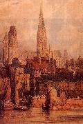 Rouen from the Quais Richard Parkes Bonington